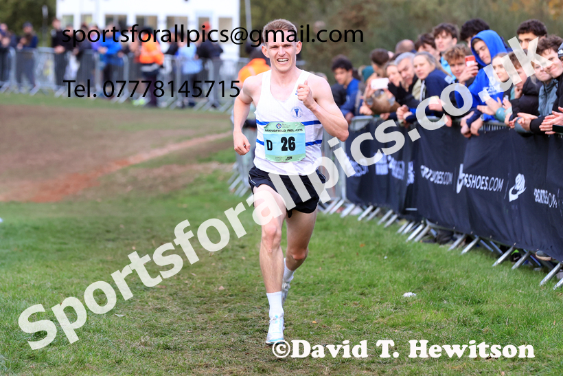 Senior Mens 2025 National Cross Country Relays, Berry Hill Park, Mansfield. Photo: David T. Hewitson/Sports for All Pics